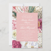 Invitation Aquarelle bat mitzvah Florale (Devant)