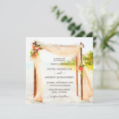 Invitation Aquarelle Beach Arbor (Debout devant)