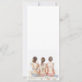 Invitation Aquarelle Beach Bachelorte Party (Dos)