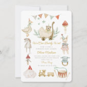 Invitation Aquarelle Bearly Wait Cute Toys Baby shower (Devant)