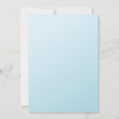 Invitation Aquarelle bébé éléphant avec Baby shower de fleurs (Dos)