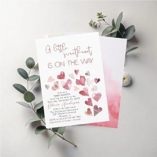 Invitation Aquarelle Bébé son froid dehors Baby shower Invi