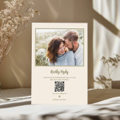 Invitation Aquarelle Beige moderne Mariage Floral