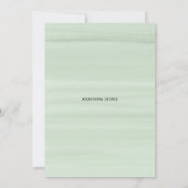 Invitation Aquarelle Beige Peonies Déjeuner de répétition (Dos)