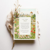 Invitation Aquarelle Belgrade Serbie Floral Jardin Mariage