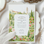 Invitation Aquarelle Belgrade Serbie Floral Jardin Mariage