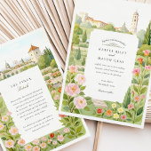 Invitation Aquarelle Belgrade Serbie Floral Jardin Mariage