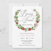 Invitation Aquarelle Berry Sweet Fête des mariées (Devant)