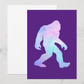 Invitation Aquarelle Bigfoot (Devant / Derrière)