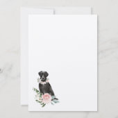 Invitation Aquarelle Black Labrador Animaux de compagnie et r (Dos)