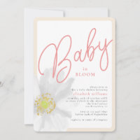 Aquarelle Blanc Floral Chic Baby in Bloom