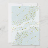 Invitation Aquarelle bleu baptême (Dos)