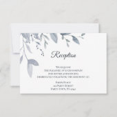 Invitation Aquarelle bleu Dusty (Devant)