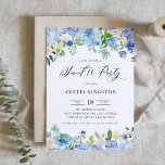 Invitation Aquarelle bleu Hydrangea Floral Sweet 16 Party<br><div class="desc">Invités Invitations à votre événement avec cette invitation sucrée personnalisable de 16 fêtes. Il présente des guirlandes florales aquarelle de roses bleues, violettes et blanches, d'anémones et d'hydrangées. Personnalisez cette invitation à la fête du sweet sixteen floral en ajoutant les détails de votre événement. Cette invitation hydrangea est parfaite pour...</div>