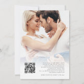 Invitation Aquarelle bleu rose Mariage (Dos)