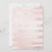 Invitation Aquarelle bleu rose pâleMariageFloral (Dos)