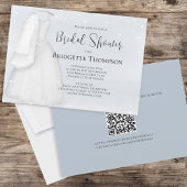 Invitation Aquarelle Bleu Script Élégant Joli Mariage