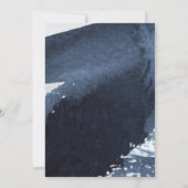 Invitation Aquarelle bleu splash Audacieux Typographie Annive (Dos)