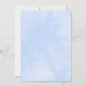 Invitation Aquarelle bleue Baby shower Brown d'ours par courr (Dos)