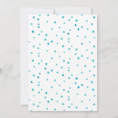Invitation Aquarelle bleue Baby shower garçon (Dos)