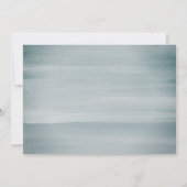 Invitation Aquarelle bleue | Étoile de David Bar Mitzvah (Dos)