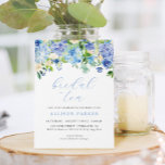 Invitation Aquarelle bleue Hydrangea Floral Thé nuptial<br><div class="desc">Aquarelle bleue Hydrangea Floral Bridal Tea Invitations</div>