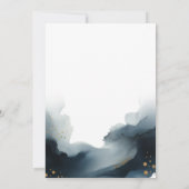 Invitation Aquarelle bleue Mele Kalikimaka Photo de vacances (Dos)