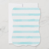 Invitation Aquarelle bleue Twinkle Twinkle Little Star Douche (Dos)