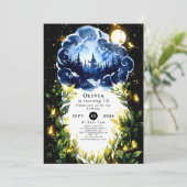 Invitation Aquarelle Bliss Woodland Anniversaire (Debout devant)