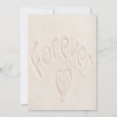 Invitation Aquarelle Blue Ocean Beach Wedding RSVP (Dos)