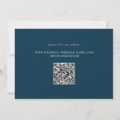 Invitation Aquarelle Blue Pentagons (Dos)