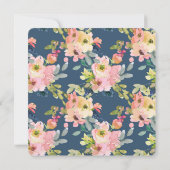 Invitation Aquarelle Blush et Mariage citron (Dos)