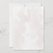 Invitation Aquarelle Blush Floral Beach Dusty Blue Mariage (Dos)