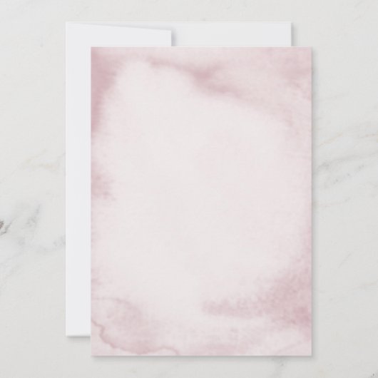Invitation Aquarelle Blush Pink Graduation (Dos)