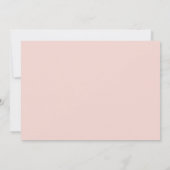 Invitation Aquarelle Blush rose Floral Baby shower fille (Dos)