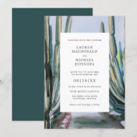 Aquarelle Bohemian Cactus Green Desert