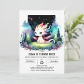 Invitation Aquarelle Boho Dragon Anniversaire (Debout devant)