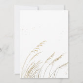 Invitation Aquarelle Boho Floral | Fête des mariées en terre  (Dos)