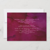 Invitation Aquarelle Boho Mariage Floral (Dos)