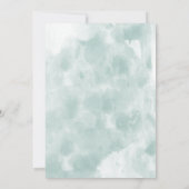 Invitation Aquarelle Boho Pine branche cône Noël fête (Dos)