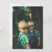 Invitation Aquarelle Boho Rétro voici venu le soleil personna (Dos)