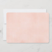 Invitation Aquarelle Boho rose bordeaux douche à fleurs (Dos)