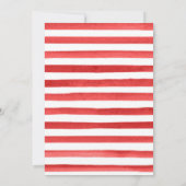 Invitation Aquarelle Bois Animaux Pique-nique Anniversaire (Dos)