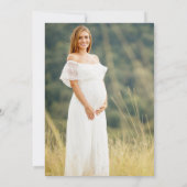 Invitation Aquarelle Bois Animaux Végétation Douche Photo (Dos)