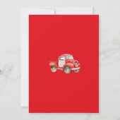 Invitation Aquarelle Bois Superhero Anniversaire (Dos)