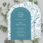 Invitation Aquarelle botanique étoile de David Bar Mitzvah<br><div class="desc">Carte parfaite pour annoncer une bat mitzvah, bar mitzvah ou autre célébration juive ! Art à l'aquarelle fait main pour vous sur les côtés avant et arrière ! ENTIÈREMENT PERSONNALISABLE ! Cliquez sur « Personnaliser » ci-dessus pour modifier le texte. Cliquez sur « modifier à l'aide de l'outil de conception...</div>