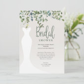 Invitation Aquarelle Botanique Fête des mariées de verdure (Debout devant)