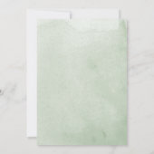 Invitation Aquarelle Botanique Mariage Feuille (Dos)