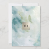 Invitation Aquarelle Botanique Personnalisé Mariage Invitatio (Dos)