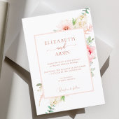 Invitation Aquarelle Botanique Printemps